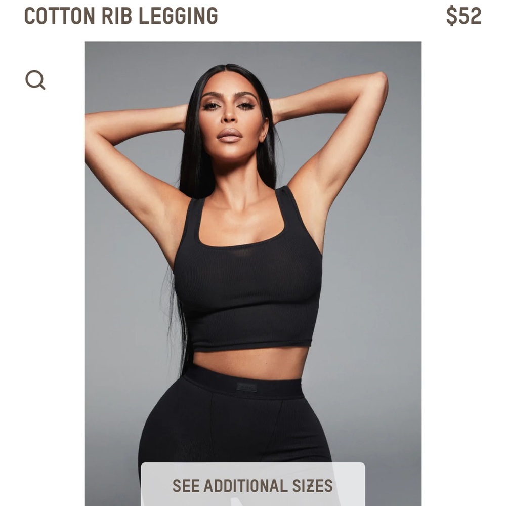 COPY - Skims NWT cotton rib leggings - Picture 2 of 4
